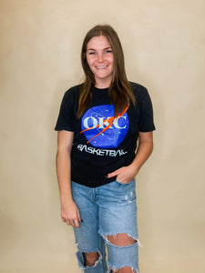 OKC NASA vintage dye crew t-shirt vintage black - Oklahoma City inspired graphic t-shirts at Lush Fashion Lounge Boutique in Oklahoma City