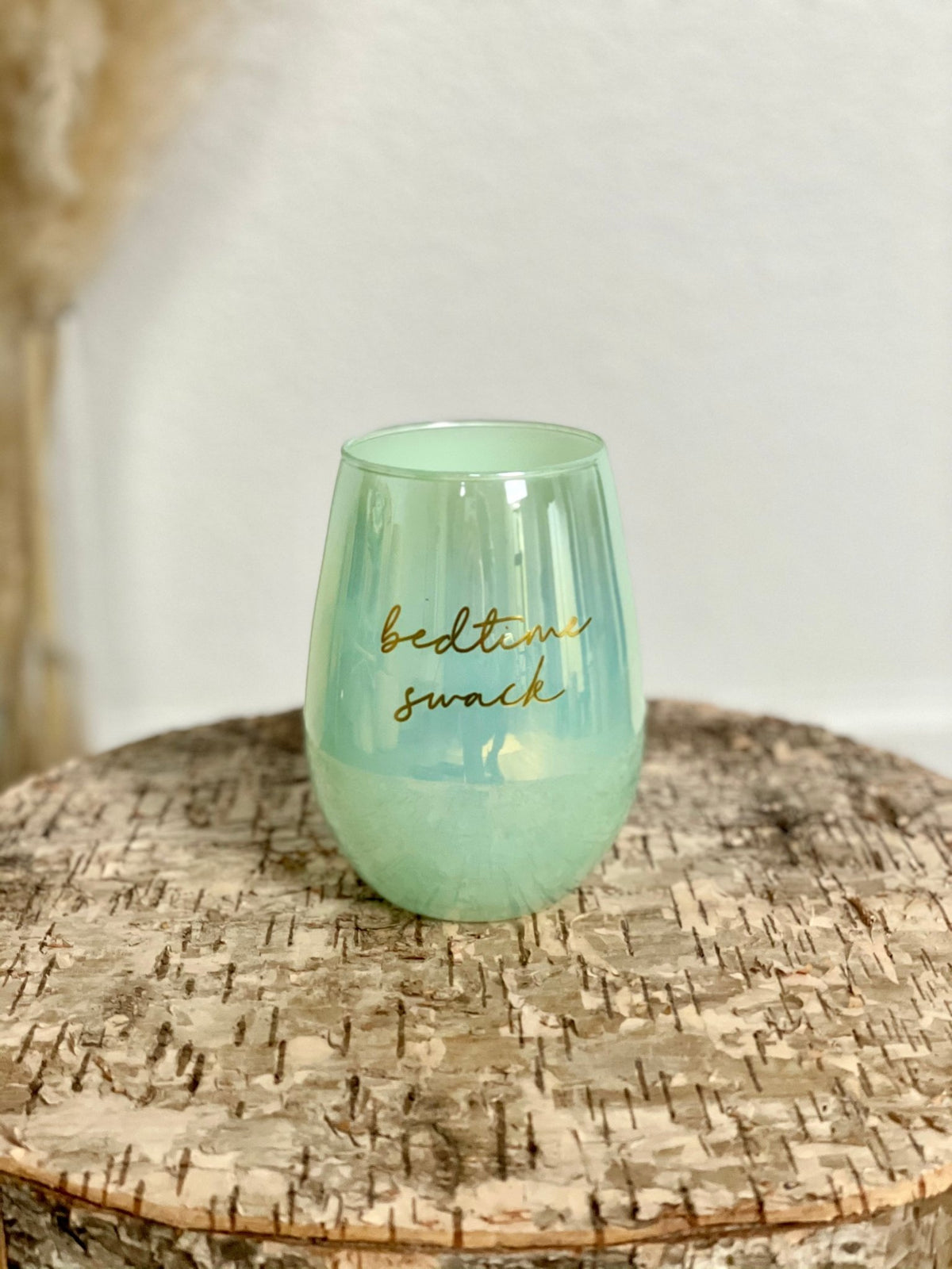Bedtime snack wine glass - Trendy Tumblers, Mugs and Cups at Lush Fashion Lounge Boutique in Oklahoma City