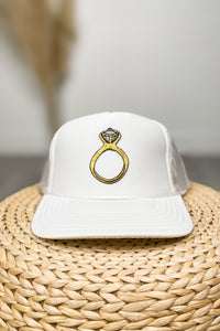 Engagement ring hat white - Trendy Hats at Lush Fashion Lounge Boutique in Oklahoma City