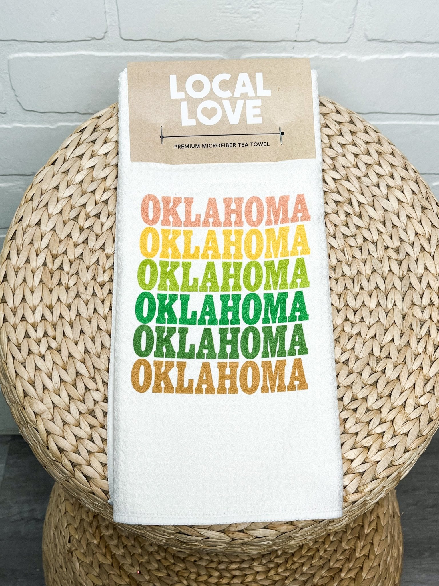 Oklahoma repeater tea towel - Trendy Gifts at Lush Fashion Lounge Boutique in Oklahoma City