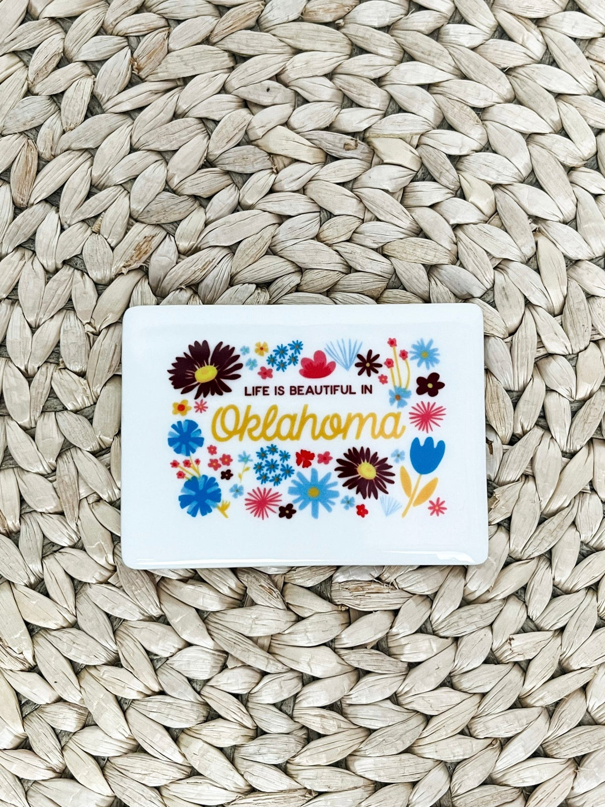 Life is beautiful in Oklahoma magnet - Trendy Gifts at Lush Fashion Lounge Boutique in Oklahoma City