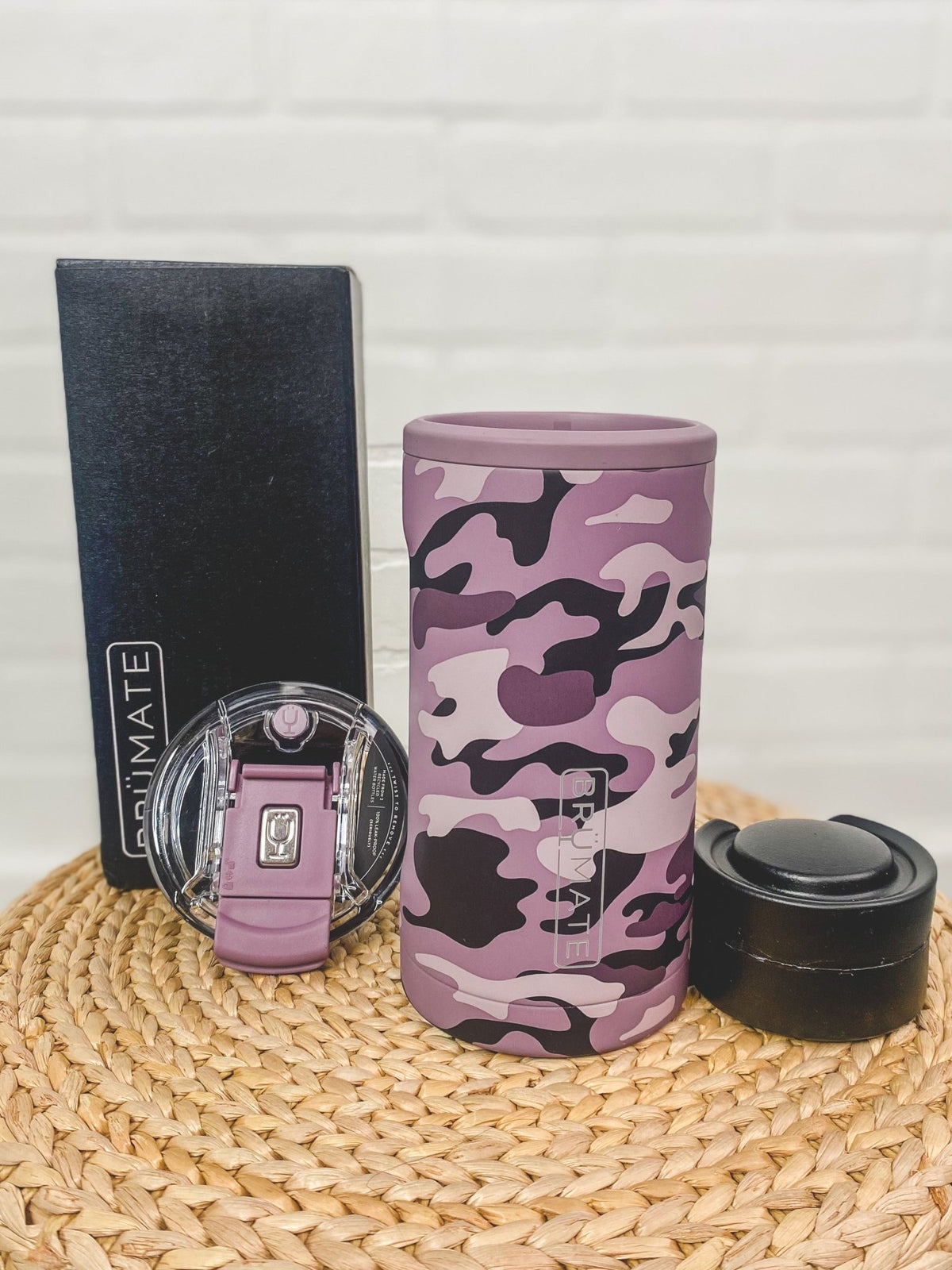 BruMate hopsulator trio 3 in 1 mauve camo - BruMate Drinkware, Tumblers and Insulated Can Coolers at Lush Fashion Lounge Trendy Boutique in Oklahoma City