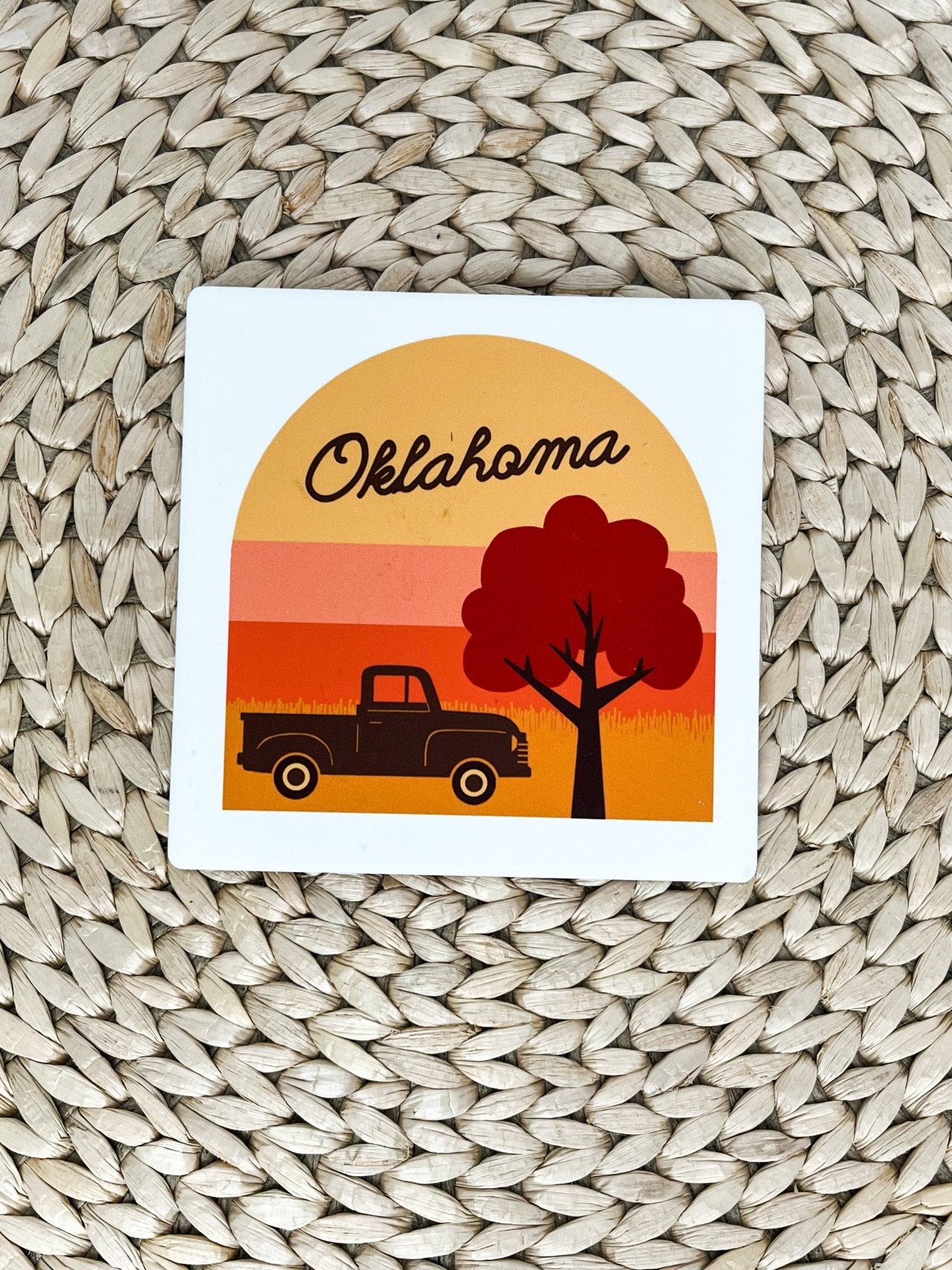 Oklahoma nature truck coaster - Trendy Gifts at Lush Fashion Lounge Boutique in Oklahoma City