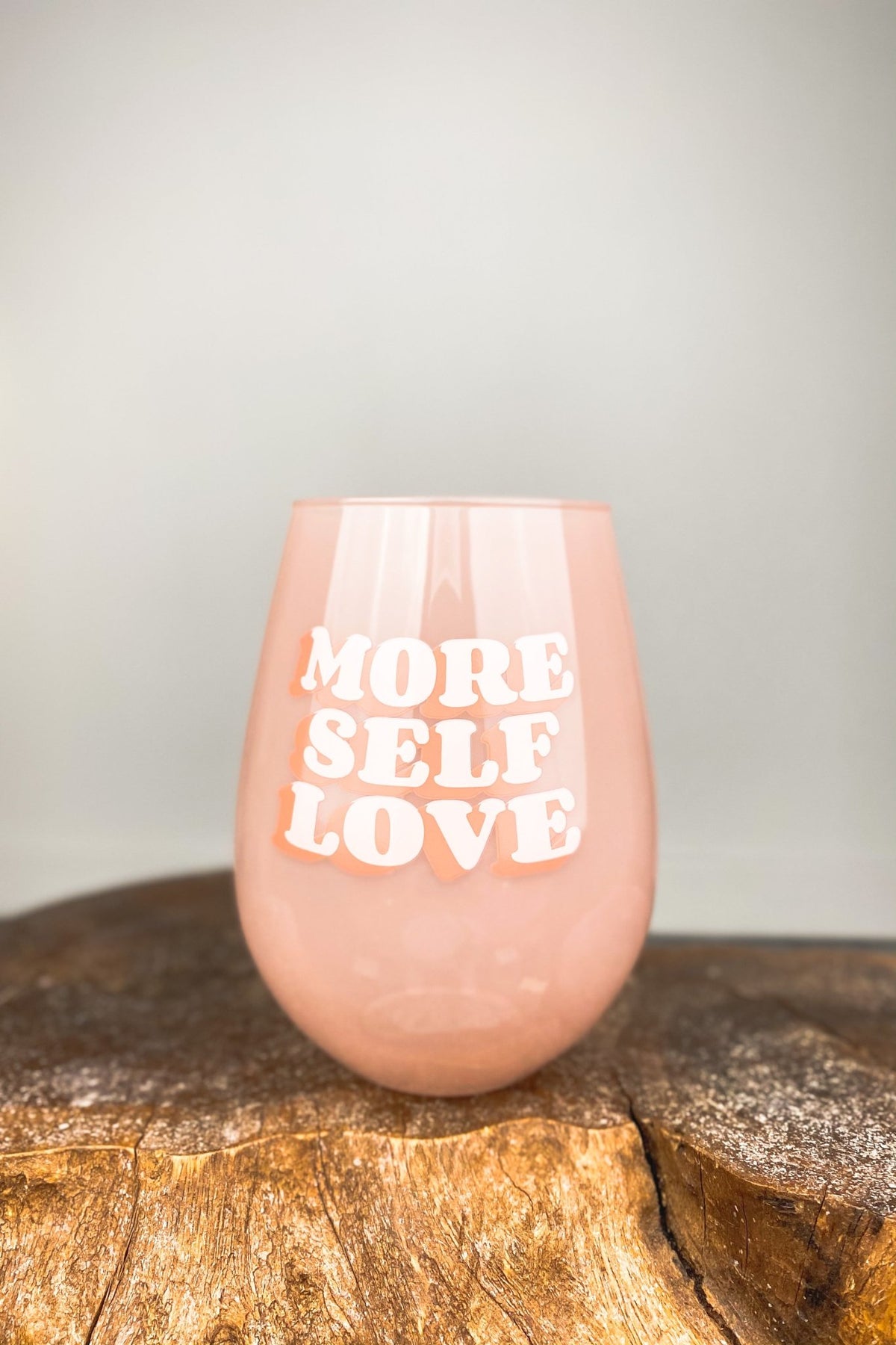 More self love jumbo wine glass - Trendy Tumblers, Mugs and Cups at Lush Fashion Lounge Boutique in Oklahoma City