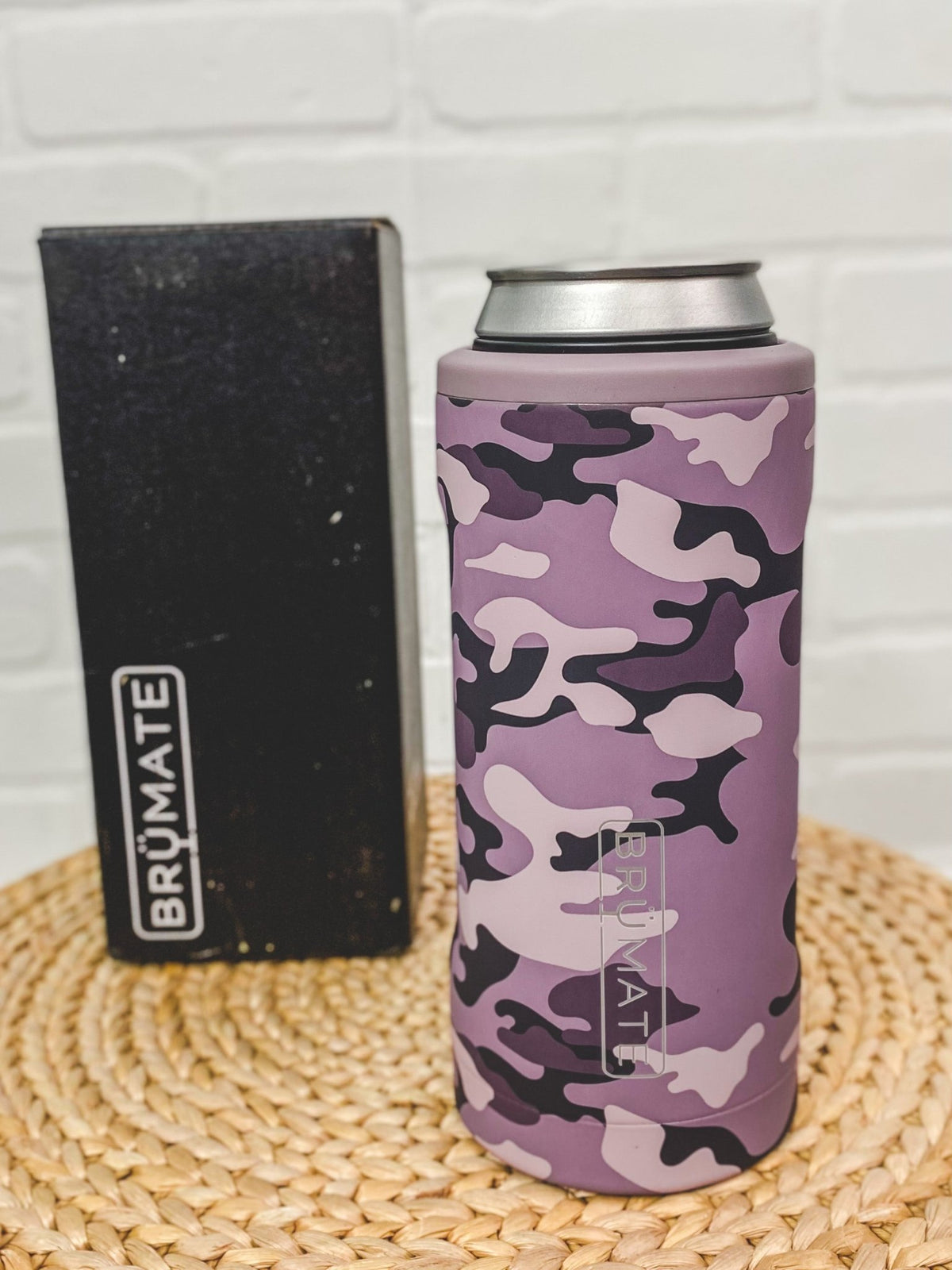 BruMate hopsulator slim mauve camo - BruMate Drinkware, Tumblers and Insulated Can Coolers at Lush Fashion Lounge Trendy Boutique in Oklahoma City