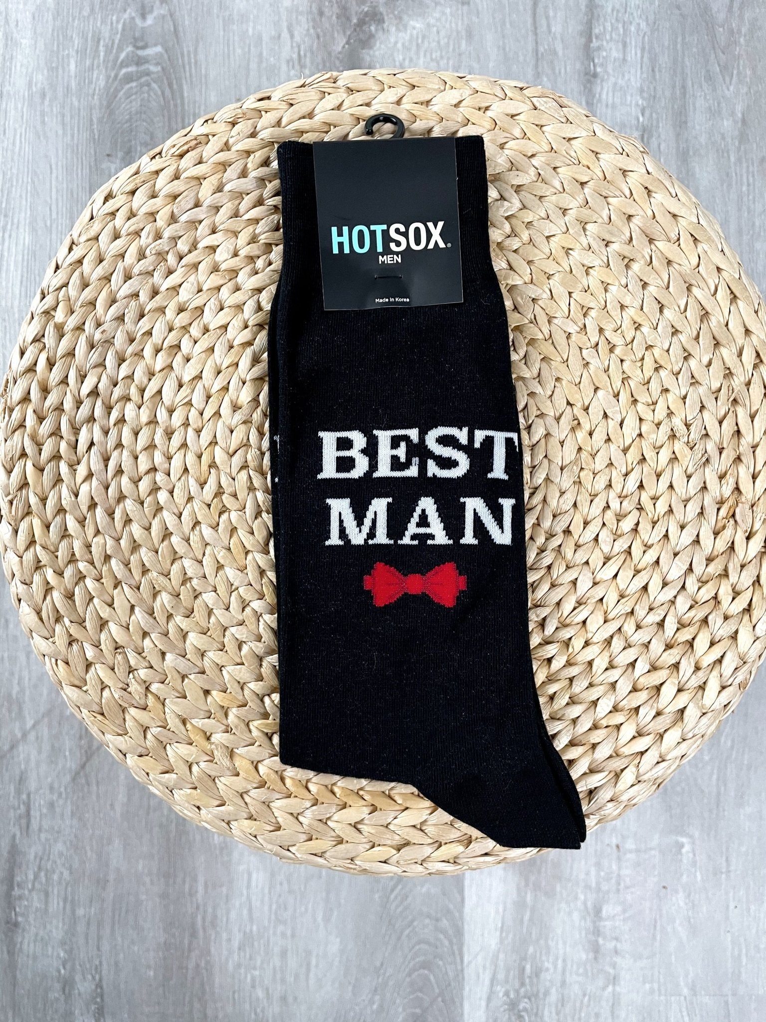 HotSox men's best man socks - Trendy Socks at Lush Fashion Lounge Boutique in Oklahoma City