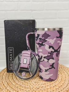 BruMate Toddy 22 oz mug mauve camo - BruMate Drinkware, Tumblers and Insulated Can Coolers at Lush Fashion Lounge Trendy Boutique in Oklahoma City