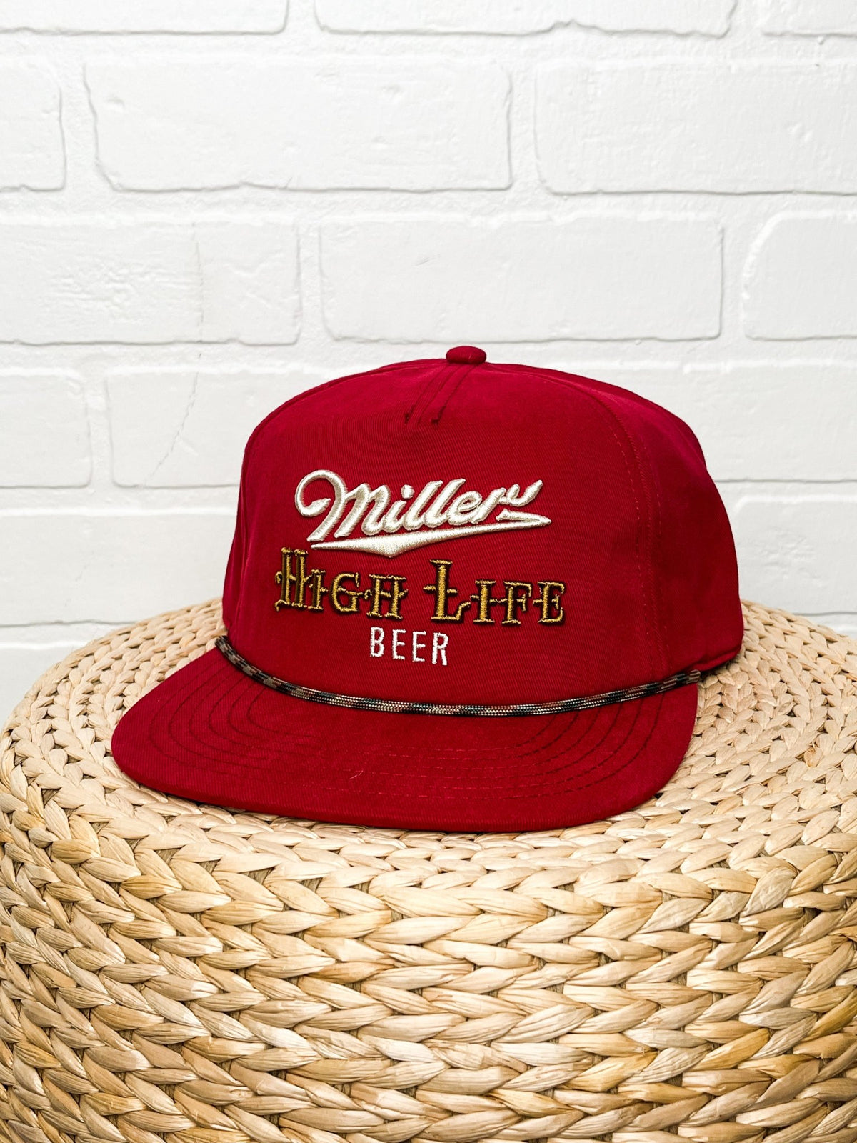 Miller high life coachella hat wine - Trendy Gifts at Lush Fashion Lounge Boutique in Oklahoma City