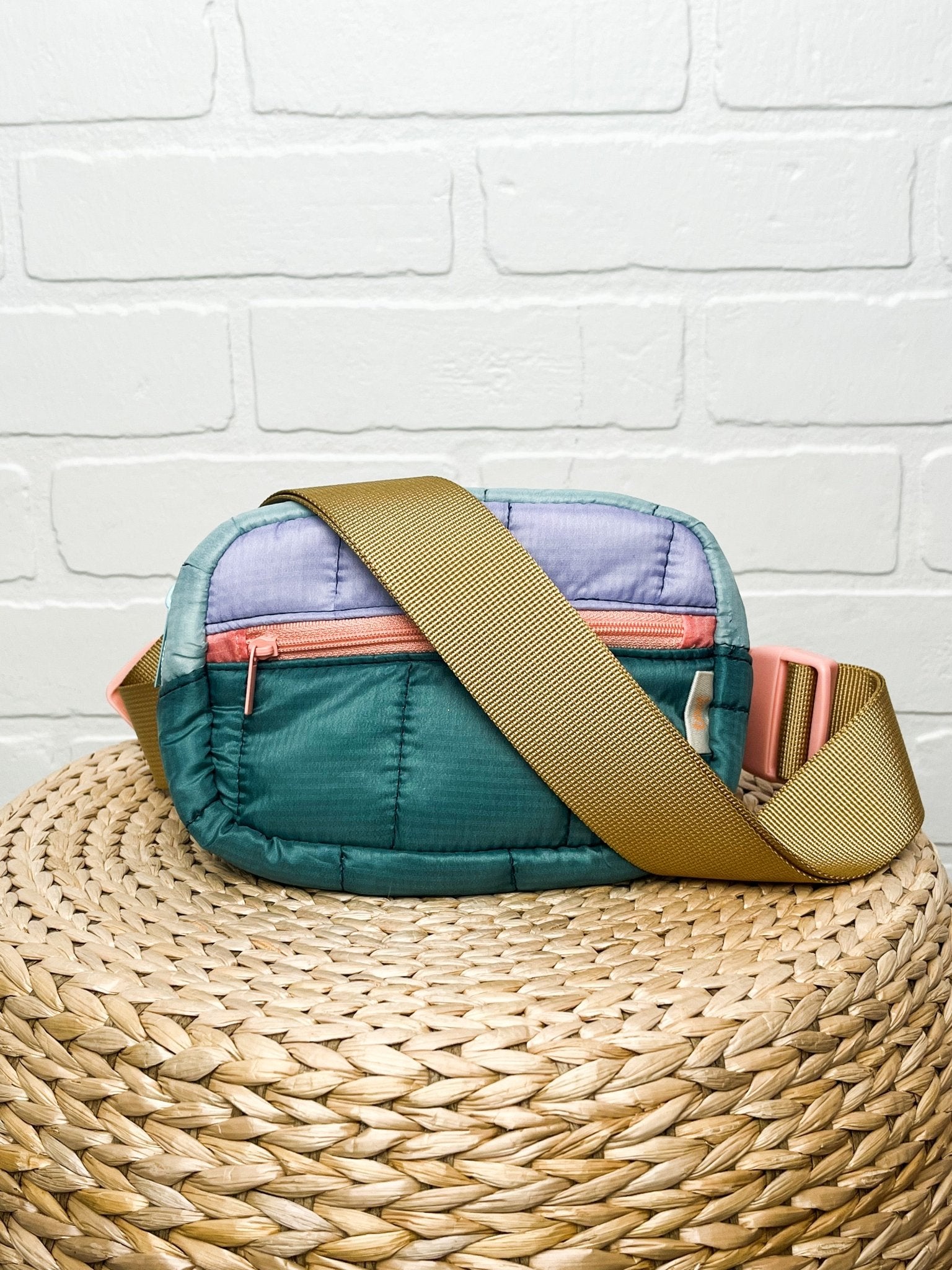 Puffy belt bag sage - Trendy Bags at Lush Fashion Lounge Boutique in Oklahoma City